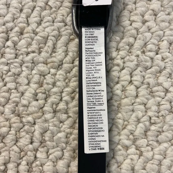 NWT Banana Republic Black Studded Suede Belt - Size S - Picture 13 of 14